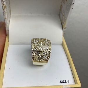 Charter Club Gold plated Crystal Mesh